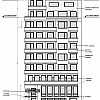 Изглед Юг, входове на жилищата и на магазин 2